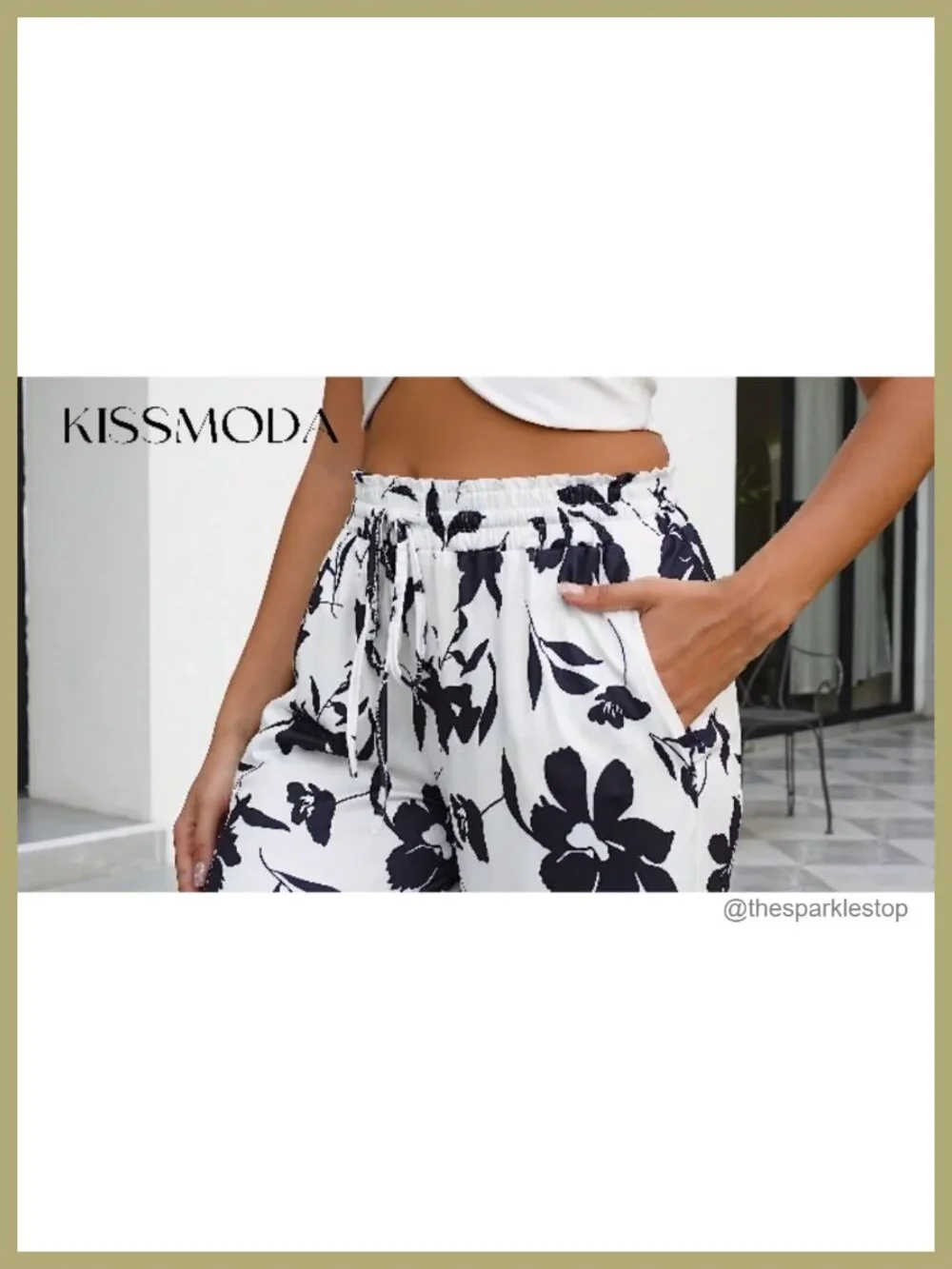 Women's High Rise Wide Leg Palazzo Lounge Pants with Pockets
